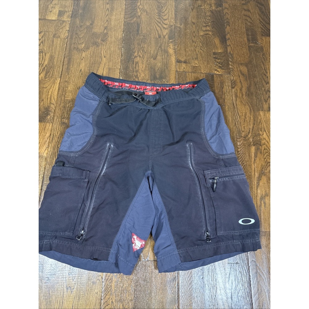Vintage Y2K Oakley Factory Pilot MTB Shorts Technical Poly Nylon Men’s XL EUC